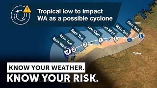Severe Weather Update: Deepening tropical low in WA , Jan 31