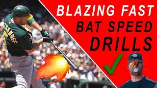BEST BAT SPEED DRILLS - Increase BAT SPEED & EXIT VELOCITY w/ these drills & CRUSH baseballs!