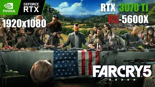 Far Cry 5 | Ryzen 5 5600X + RTX 3070 Ti | 1080p benchmarks