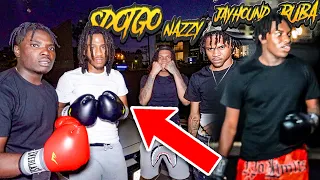 BOXING SDOT GO X NAZ GPG X JAY HOUND DRILL RAPPERS IN THE HOOD! *LAST TO GET KNOCKED OUT*