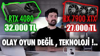 RTX 4080 vs RX 7900 XTX : AMD KENDİNE GEL ! BU ARTIK OYUN DEĞİL, TEKNOLOJİ SAVAŞI !