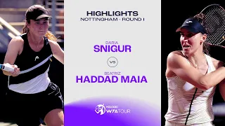 Daria Snigur vs. Beatriz Haddad Maia | 2023 Nottingham Round 1 | WTA Match Highlights