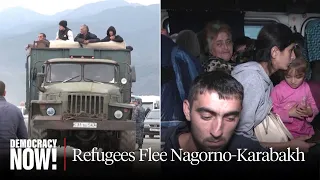 Fearing Ethnic Cleansing, 90,000 Armenians Flee Nagorno-Karabakh After Azerbaijan Military Blitz