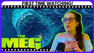 Girl with fear of sharks watches *THE MEG*🦈 MOVIE REACTION FIRST TIME WATCHING! ♡