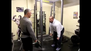 DORIAN YATES TRAINING- Back,Triceps,Calfs HIT with Dorian 2011 Temple Gym
