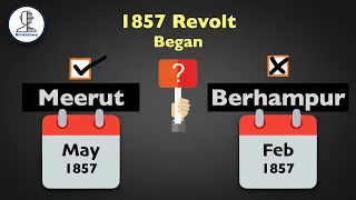 Why do we say that Revolt of 1857 Began at Meerut and not at Berhampur ? UPSC - Modern History