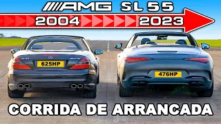 Novo AMG SL 55 vs antigo AMG SL 55: CORRIDA DE ARRANCADA