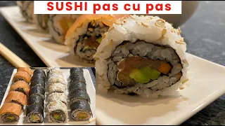 Cum sa faci SUSHI ACASA 🍱 Reteta Sushi cu somon