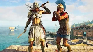 Assassin's Creed Odyssey - Epic Stealth Kills, Brutal Combat & Finishing Moves with Athena's Outfit