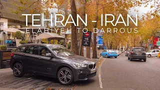 TEHRAN 2021 (4K) - Walking from Fereshteh St to Darrous / تهران