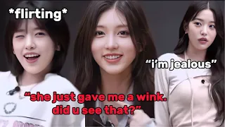 GAEUL and YUJIN flirting in front of their IVE members (ft. Jealous WONYOUNG)