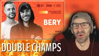 DOUBLE CHAMPIONS | Bery 🇫🇷 | GBB21: WORLD LEAGUE | Tag Team Loopstation Showcase | Reaction