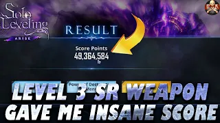 [Solo Leveling: Arise] - level 3 SR weapon got me 50m dmg! You can do it as well! Here is HOW!