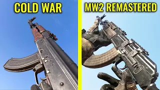 Call of Duty Black Ops Cold War vs Modern Warfare 2 Remastered - Weapons Comparison