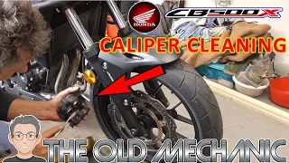 Honda CB500X  FRONT BRAKE CALIPER CLEANING: the BEST WAY  👨‍🔧---🏍 LET ME SHOW HOW !