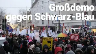 Großdemo gegen die schwarz-blaue Regierung