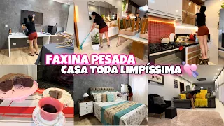 FAXINA PESADA / Casa Toda Limpissima ✨ BOLO DE CHOCOLATE PARA O CAFÉ DA TARDE 😋