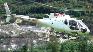 🚁Heli-TV Airbus Helicopters H125 (Eurocopter AS350B3e Ecureuil) HB-ZTA | Startup and Takeoff 🚁