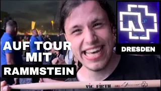 AUF TOUR MIT RAMMSTEIN: DRESDEN (Drumstick von Schneider, Pop Up Store und erste Reihe)