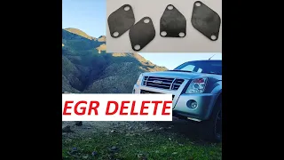 Isuzu D-Max / Holden Rodeo EGR delete. KB300 KB5 / 3.0 turbo diesel D-teq (RC model)