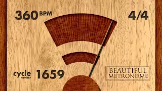 360 BPM 4/4 Wood Metronome HD