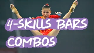 Gymnastics - 6 Amazing 4-Skills Combinations on Uneven Bars