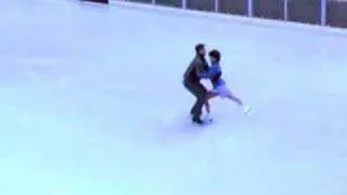 Jamie Sale & David Pelletier skate at Rockefeller Rink