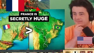 American Reacts Why France is Secretly the World's 5th Biggest Country