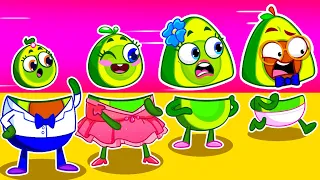 Face Puzzle and Body Switch Up! 😄🔄 Nursery Rhymes and Kids Stories with baby Avocado | PitPennyTales