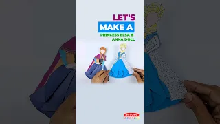 How to Make Princess Elsa and Anna Doll | Super Easy Kids Craft You Must Try #HowToMake #Crafts #DIY