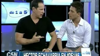 C5N  - DE1A5:  LA VISITA DE HECTOR ECHAVARRIA