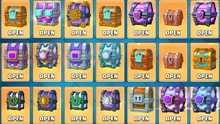OPENING EVERY CHEST IN CLASH ROYALE! INSANE DRAFT CHEST!! All Chest Opening v4
