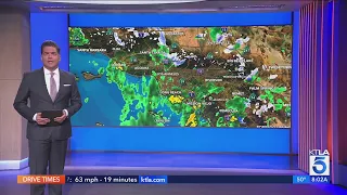 Rain, snow sweep through Southern California