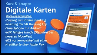 Einrichtung digitale Karte (VR - Banking App)