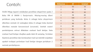 10 UJI INDEPENDENT SAMPLE T TEST