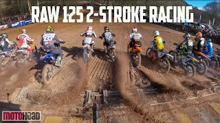 Pure raw 125cc 2-stroke racing at the Hawkstone Park International: No music or slow-motion