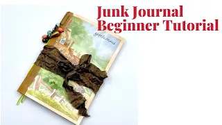 EASY BEGINNER JUNK JOURNAL TUTORIAL, WITH MATERIALS THAT YOU CAN PROBABLY FIND AT HOME. #craftwithme