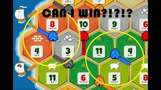 Catan - How to win in ranked with a TERRIBLE setup (colonist.io)