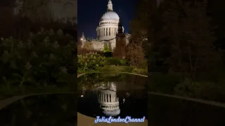 Потрясающие уголки Лондона. Собор святого Павла. St Paul cathedral mirror lake London December 2023