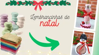 2 ideias de Lembrancinhas com SABONETE e Toalhinha de mão | Fácil de vender #natal @JuhLilas