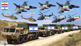 GTA 5 War Simulation | Iranian Air Power Strikes Israeli Army Convoy