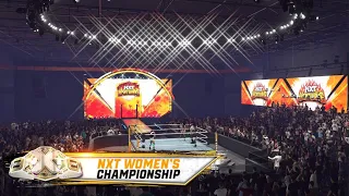 Cora Jade vs. Roxxane Perez Falls Count Anywhere Match NXT Women's Championship.