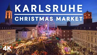 Karlsruhe, the Most Beautiful Christmas Market in South Germany 2022🎄4K-HDR Walking Tour