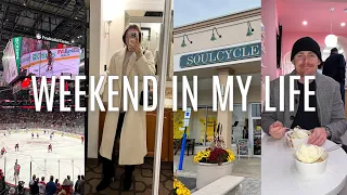 VLOG: weekend in new jersey, best soulcycle class ever, new winter clothes, etc.