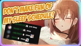 Mumei SHOCKS Chat with Her Intense Sleep Schedule! 【 Nanashi Mumei | Hololive EN Subs】