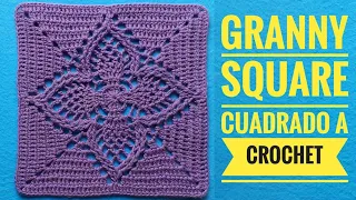 Cuadrado, Carpeta Tejido a Crochet para Tapete, Colcha, Mantel, Blusa/Granny Square Crochet Tutorial