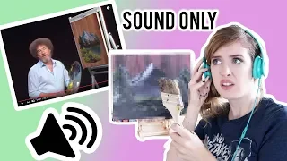 I Tried Following ONLY The VOICEOVER of a BOB ROSS TUTORIAL
