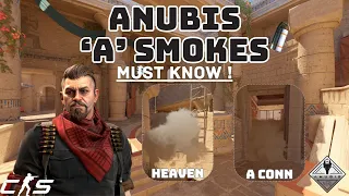 CS2 Anubis - Every A Site SMOKE YOU MUST KNOW!