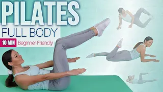 10 MIN FULL BODY PILATES Workout | At Home Pilates for Beginners