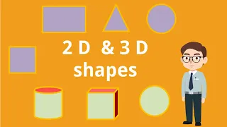 2D and 3D shapes | Edges, vertex, faces | for kids | kindergarten